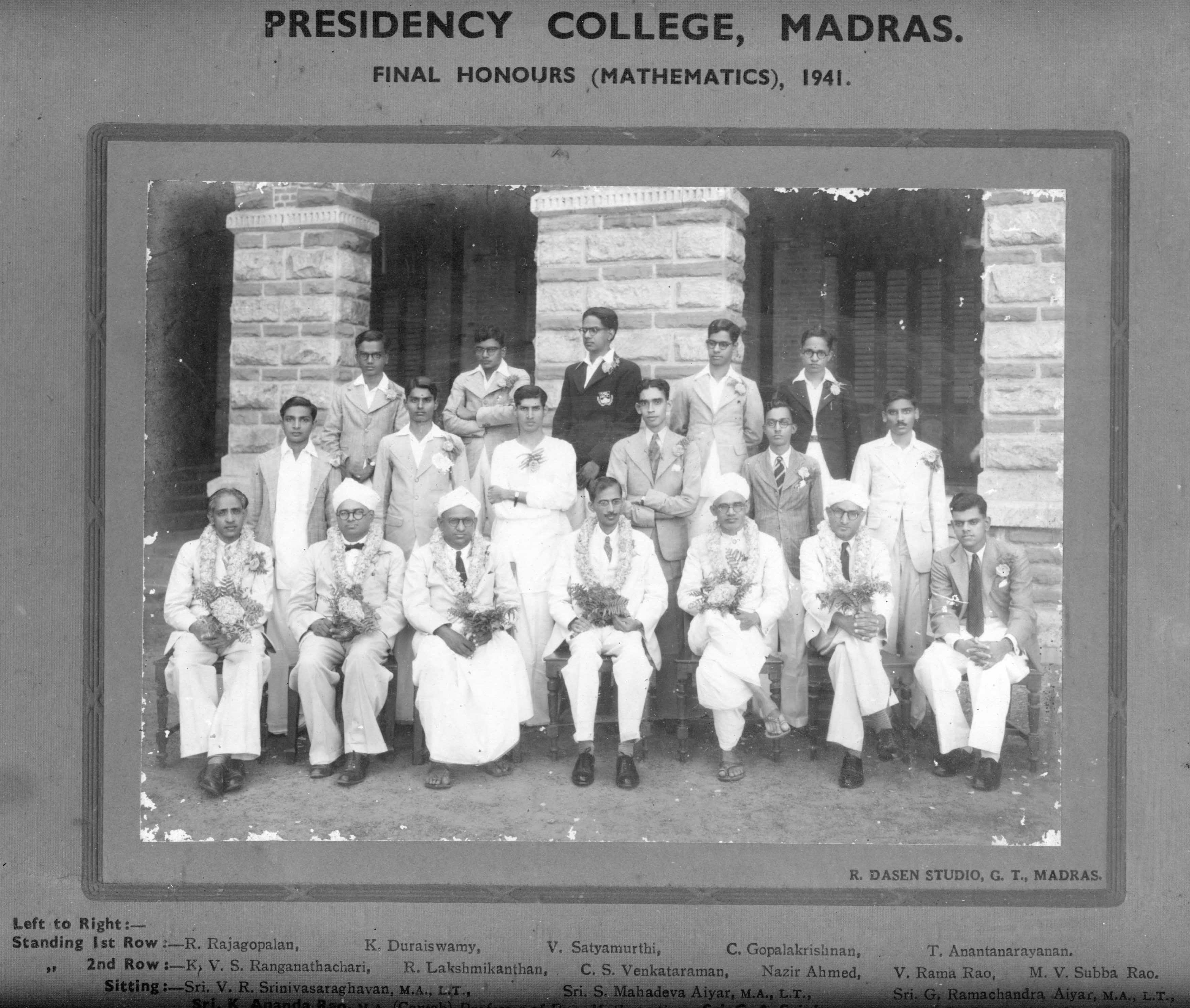 Presidency College in Madras-1941