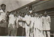 1954-With students